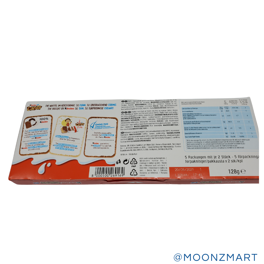 KINDER CARDS CHOCOLATE COOKIES - MOONZMART