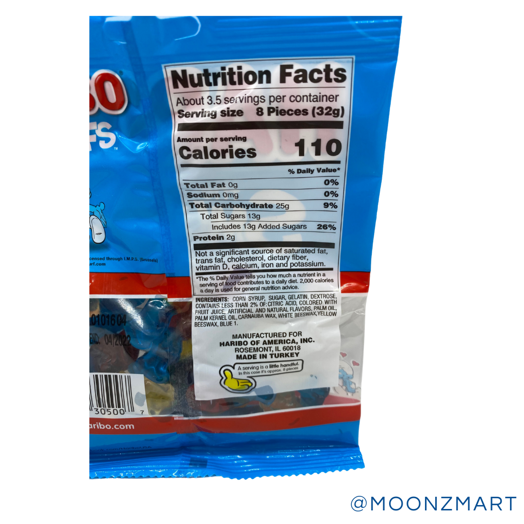 Haribo Smurfs Candy - MOONZMART