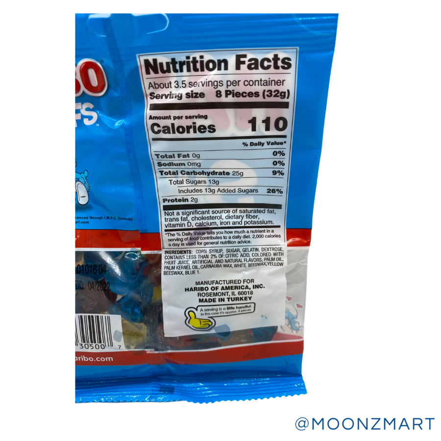 Haribo Smurfs Candy - MOONZMART