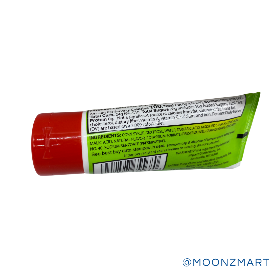 WARHEAD SOUR WATERMELON TUBE - MOONZMART