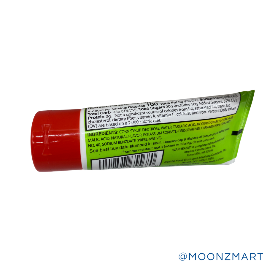 WARHEAD SOUR WATERMELON TUBE - MOONZMART