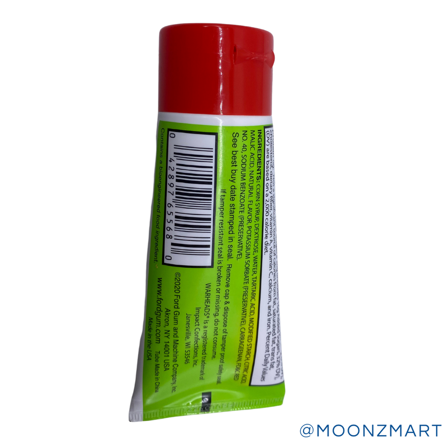 WARHEAD SOUR WATERMELON TUBE - MOONZMART