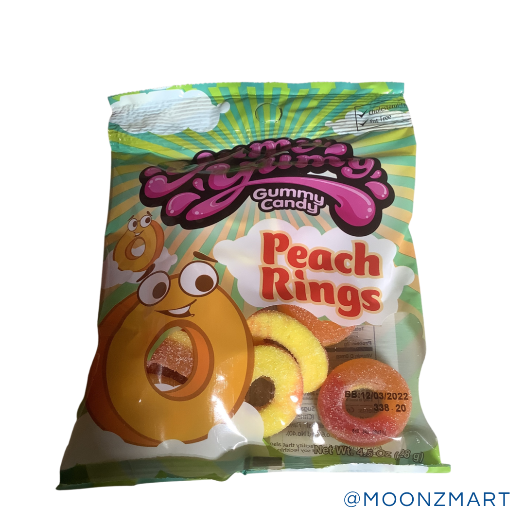 Yummy Yummy Peach Rings Gummy Candy